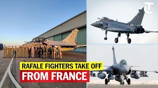 Five Rafale aircraft take off from France on Monday