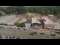 Drone flight over Senoia, Ga. -- The town which The Walking Dead revived