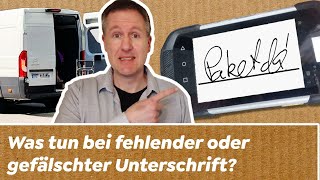 Wo ist mein Paket? Wer hat unterschrieben?