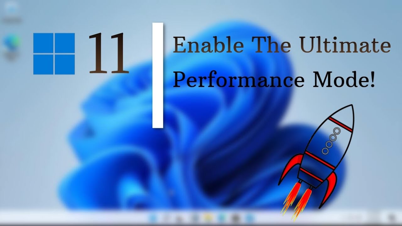 How To Enable Windows 11 ULTIMATE Performance Mode (Tutorial) - YouTube