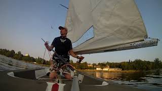 Contender test sail