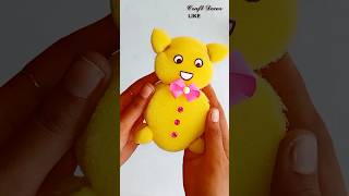 How to make teddy bear | Sponge teddy bear | #teddybear | Craft Ideas | #craft | @craftdecor8810