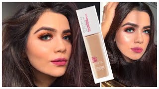 MAYBELLINE SUPER STAY 24h FOUNDATION - REVIEW / WEAR TEST 💜