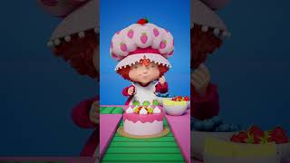 Cake Icing & Fruit Tasting Fun! #strawberryshortcake #shorts
