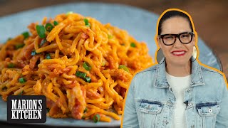 Bacon & Eggs for DINNER!! 👊Spicy BACON & EGG Noodles 🥓🔥🥓🔥 | Marion's Kitchen
