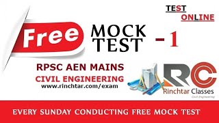 RPSC AEN MAINS TEST 01_civil engineering_solutions by tarun sir (IIT Delhi)_GATE AIR -15