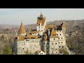 törcsvár erdély románia castelul bran transylvania drakula kastély dracula s castle 4k drone