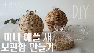 라탄공예 미니 애플 새 보관함 만들기