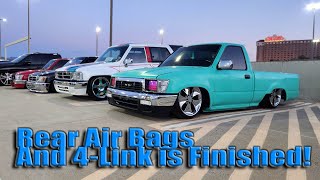 How To Air Bag Your Toyota PickUp - Rear Bags - Minitruck Vlog Episode 7