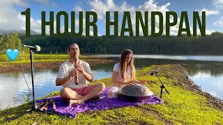 1 Hour Handpan + Flute in Nature Meditation Music (3x5 pattern)