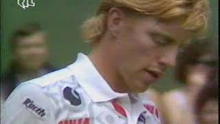 Wimbledon 1990 1st Round Herrara vs Becker