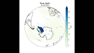 Analyzing Monthly Averaged Snow Depth with ERA5 Copernicus Data using Python