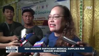 DOH assures sufficient medical supplies for Marawi evacuees