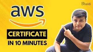 AWS Free Certification Courses | Get Certificate Within 10 Mins