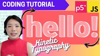 p5.js Coding Tutorial | Rotating Type (Kinetic Typography)