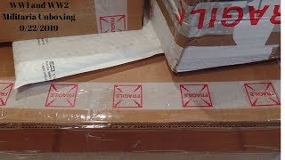 WW1 and WW2 Militaria Unboxing 9/22/2019