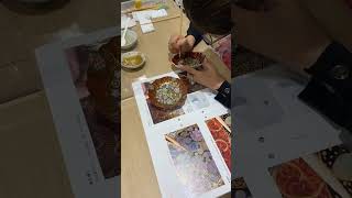 Lesson Report 「九谷焼上絵付　色絵金襴手」#shorts