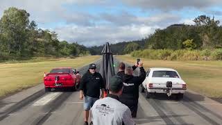 “IDAREYA” R32 GT-R vs “MYTI6” TC Cortina - Oz Aid No Prep - Kooralbyn Aerodrome