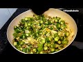 ଭେଣ୍ଡି ପିଆଜ ଭଜା odia bhindi onion stir fry bhindi do pyaza lady finger recipe handishala