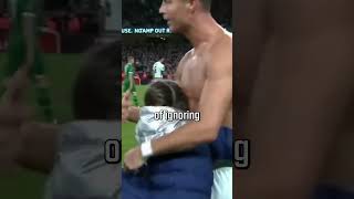 Ronaldo’s wholesome moment with fan! ❤️ #shorts
