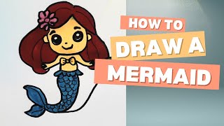 HOW to draw little mermaid 🧜‍♀️ Easy way | | STEP BY step #drawing #easydrawing #art