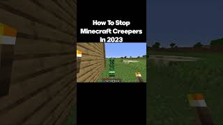 How To Stop Minecraft Creepers In 2023 #minecraft #minecraftmemes