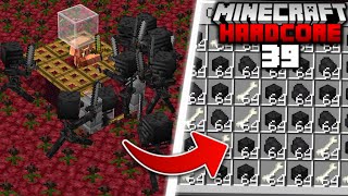I Built a Wither Skeleton FARM in Minecraft Hardcore (#39)