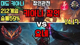 그랜드마스터 미드 키아나 장인 "chendian" VS 요네 관전