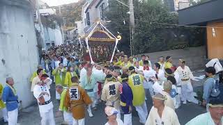 川勾神社20241013例大祭 お神輿が浜にやって来たDSCN1322