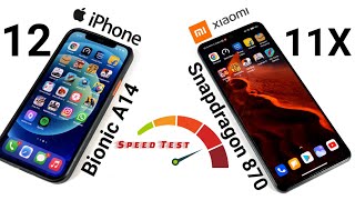 Mi 11x vs iPhone 12 Speedtest & Ram Management Miui vs iOS Which is Best 🤔🤷‍♂️🔥