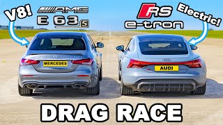 Audi RS e-tron GT v AMG E63 S: DRAG RACE *EV v V8*