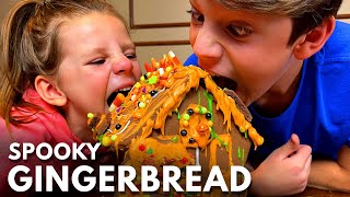 Food Challenge - Halloween Gingerbread Houses