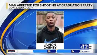 Man arrested for shooting at Covington County graduation party