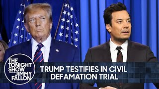 Trump Testifies in Civil Defamation Trial, Nikki Haley Refuses to Drop From 2024 Race | Tonight Show