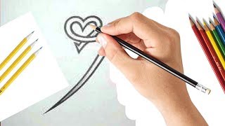 artline drawing pencil/sketch ltd/easy love drawings for your boyfriendlove drawings easy//drawing