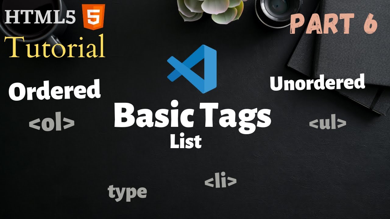 Basic HTML Tags Part 6 | Ordered And Unordered List | #HTML6 Tutorial ...