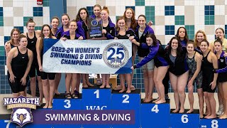 Nazareth University Swimming \u0026 Diving Team Video 2023-2024