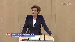 ZIB Spezial Rede von Pamela Rendi-Wagner (SPÖ) Di., 12.10.2021