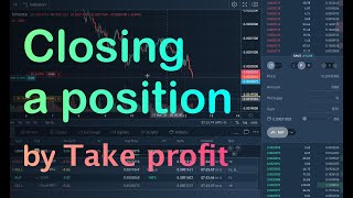 Closing a position by Market. Drag TP on the chart TradingView in Binance