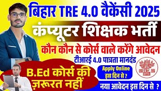 Bihar Computer Teacher Vacancy 2025 | Bihar Computer Teacher Vacancy Kab Aayegi | Bihar TRE 4.0