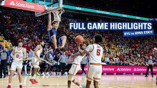 BYU Basketball vs Iowa State || FULL GAME HIGHLIGHTS