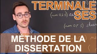 Méthode de la dissertation au bac - SES - Terminale - Les Bons Profs