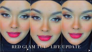 GLAM MAKEUP TUTORIAL+ LIFE UPDATE | Edna