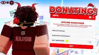 🔴💸!Offline Donating Subcribers 100 Robux Spin Wheel to Viewers!💸🔴(💬TTS GIFTS💬)