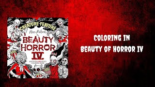 LIVESTREAM | Rolling for November Prompts | Coloring in Beauty of Horror IV | Oil Pastels