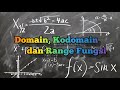 Domain, Kodomain dan Range Fungsi