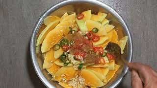 đu đủ ngâm nước mắm tỏi ớt ăn liền để được lâu