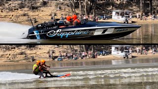 Sapphire Flying through the final corner to win the Bakers Blitz at Southern 80 Ski Race