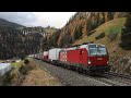 Trains in the Austrian Alps at St Jodok Am Brenner - 18/11/22