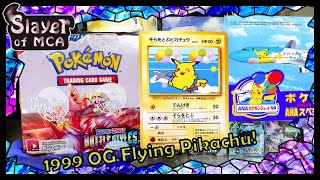 The First Ever Flying Pikachu Pokemon Card, Opening Battle Styles and Rating the Set!